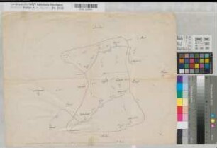 Aplerbeck (Dortmund) Ortsplan (Municipalität) 1810 2 Stunden = 26,5 cm 39 x 51 Zeichnung KSA Nr. 161