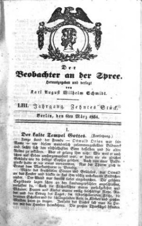 10. Stück, 6. März 1854