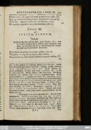Epist. III. ad Iulium Florum.