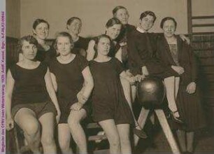 Gruppenbild von Mitgliedern des CFRV beim Wintertraining, 1928