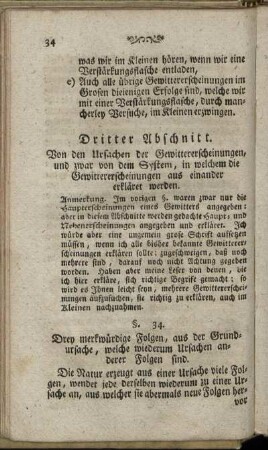 Dritter Abschnitt. Von den Ursachen der Gewittererscheinungen [...]