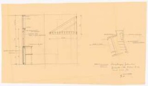 Bundesgartenschau 1955, Kassel: Garderobe 1:50, 1:10