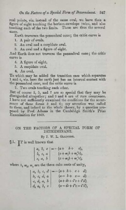 On the factors of a special form of determinant.