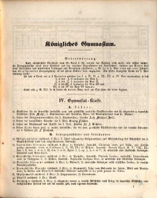 Jahres-Bericht der K. Studienanstalt Eichstätt : für das Studienjahr ... 1860/61