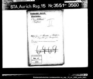 Die dem Heero O. Hinrichs in Bleersum erteilte Erlaubnis zum Kramhandel