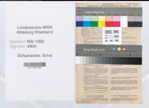 Entnazifizierung Ernst Schumacher, geb. 27.04.1892 (Steuerberater)