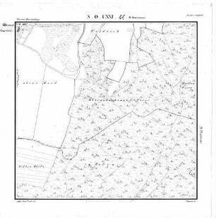 Kartenblatt SO LXXI 44 Stand 1825