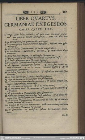 Liber Quartus, Germaniae Exegeseos