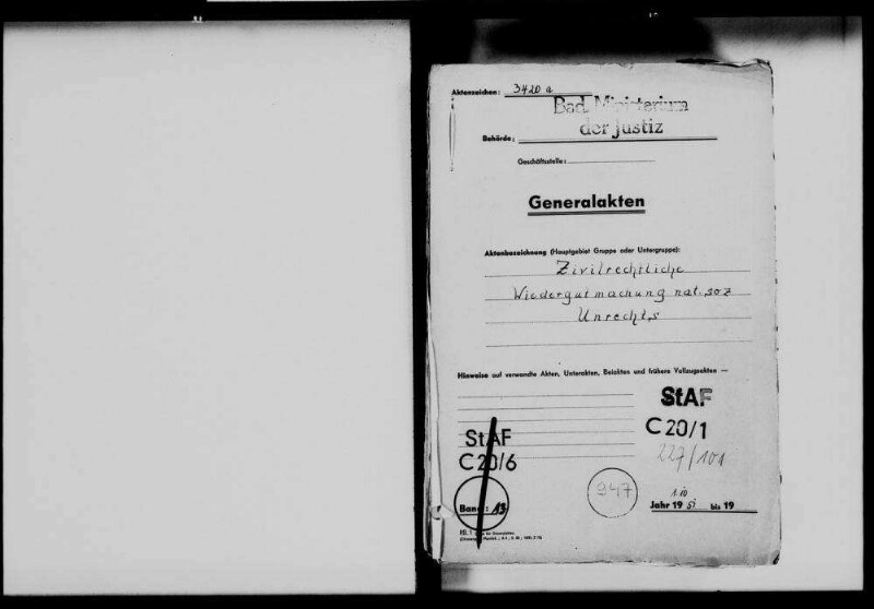 Zivilrechtliche Wiedergutmachung nationalsozialistischen Unrechts, Teil 13