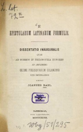 De epistularum latinarum formulis