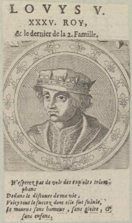 Bildnis von Lovys V., König von Frankreich