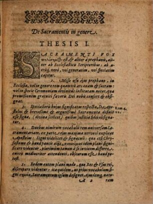 Disputatio XIIII. De sacramentis in genere