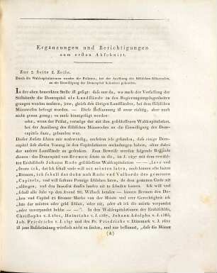 Die Capitels- und Sedisvacanz-Münzen und Medaillen der Deutschen Erz-, Hoch- und unmittelbaren Reichsstifter. [2], Ergänzungen und Berichtigungen des Versuchs über die Capitels- und Sedisvacanzmünzen und Medaillen der deutschen Erz-, Hoch- und freien Reichsstifter : mit der XVII. und XVIII. Kupfertafel