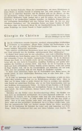 16: Giorgio de Chirico
