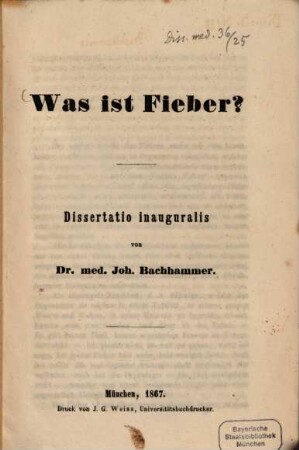 Was ist Fieber?