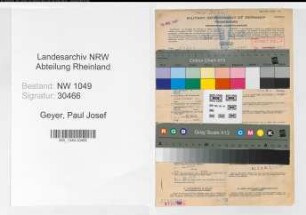 Entnazifizierung Paul Josef Geyer , geb. 03.02.1915 (Zollinspektor)