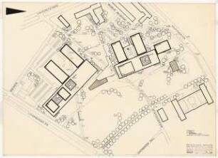 Physikalische Institute der Universität Köln: Lageplan, 1:500