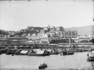 Genua, Ansicht von Stadt und Hafen
