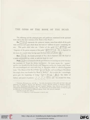 The Gods of the Book of the Dead