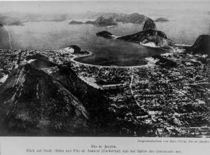 Rio de Janeiro : Blick von einer Anhöhe auf Rio de Janeiro und den Zuckerhut