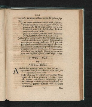 Caput VII. De Affectibus.