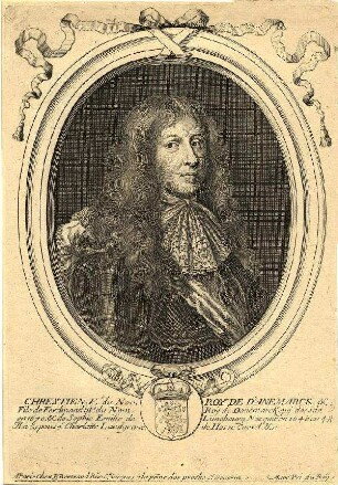 Bildnis von Christian V. (1646-1699), König von Dänemark