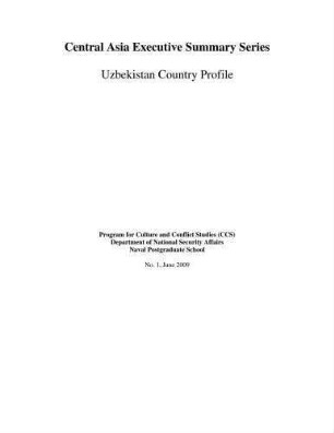 Uzbekistan country profile : Program for Culture and Conflict Studies