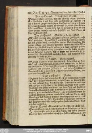 Das 20 Capitel. Geistliche Traurigkeit.