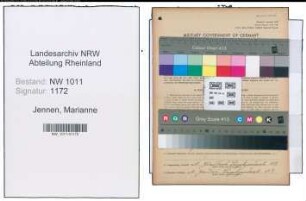 Entnazifizierung Marianne Jennen , geb. 10.08.1902 (Geschaeftsinhaberin)