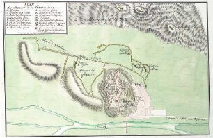WHK 7 Reichs- und Französischer Krieg von 1688-1697 bis zum Frieden von Ryswick: Plan des Angriffs auf Montmélian, 1691