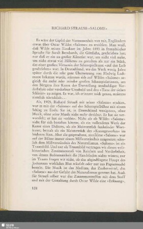 Richard Strauss »Salome«