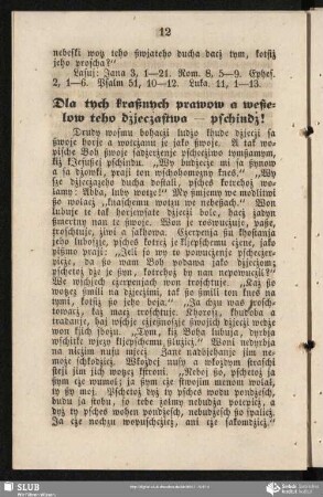 Dla tych kraßnych prawow a weßelow teho dżjecżastwa - pschindż!