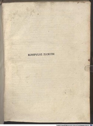 Manipulus florum