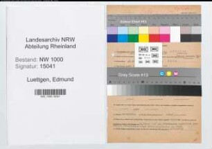 Entnazifizierung Edmund Luettgen, geb. 21.12.1906 (Schlosser)