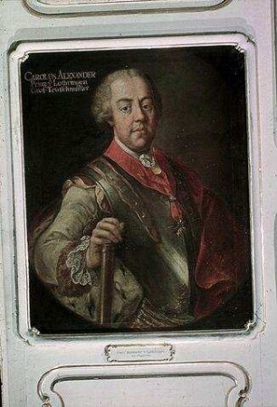 Porträt des Prinzen Karl Alexander von Lothringen in Rüstung