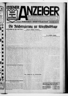 Essener Anzeiger. 1919-1940