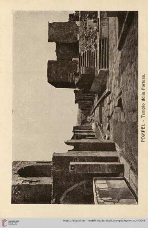 Pompei. – Tempio della Fortuna. – Temple de la Fortune – The Temple of Fortune – Tempel des Gluckes