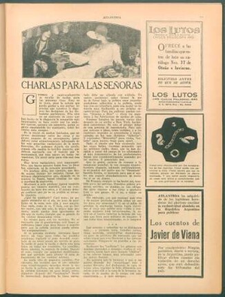 Charlas para las señoras