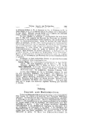 Anhang : Jugend- und Volksschriften