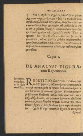 Caput 2. De Analysi Figurarum Repetitionis