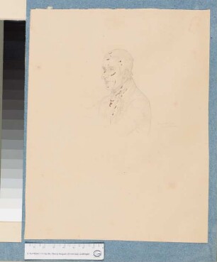 Brustbild von Georg Renner nach links