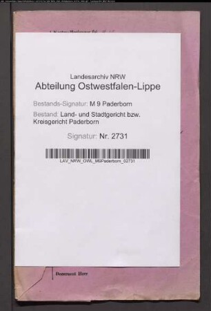 Erblasser: Igges, Heinrich; Erblasser: Igges, Anna Maria, geb. Ewers: