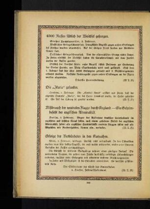 Erfolge der Verbündeten in den Karpathen.