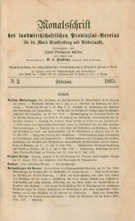 No 2. Februar. 1865.