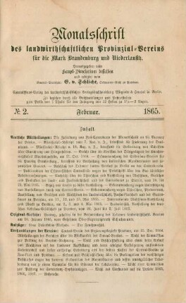 No 2. Februar. 1865.