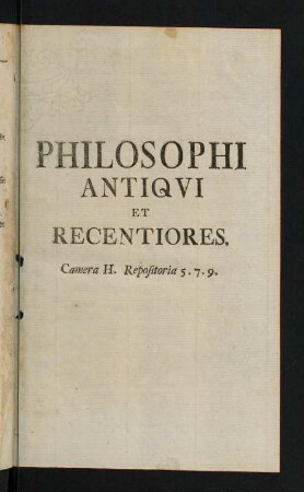 33-84, Philosophi antiqui et recentiores