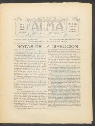 Notas de la dirección