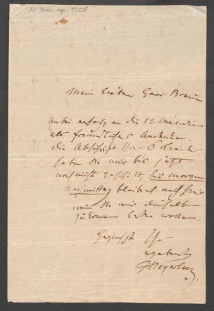 Brief an Ferdinand Braun : 16.01.1846