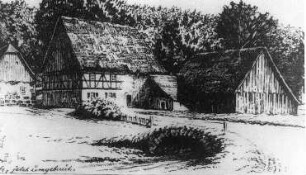 Hirschfelde-Schlegel. Ehem. Mühle, 1715 erbaut, jetzt Gaststätte mit Ritterstübl, aus: 700 Jahre Schlegel, 1287-1987