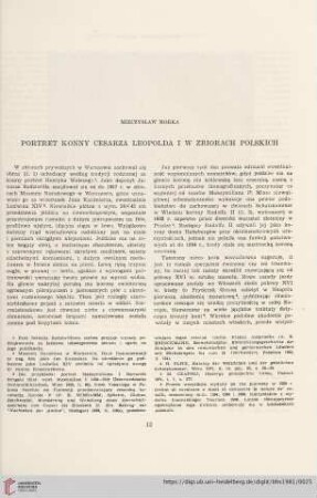 43: Portret konny cesarza Leopolda I w zbiorach polskich
